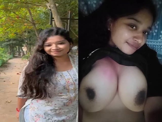Desi Big Boobs village girl shows topless body viral clip