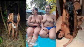 Simar Punjabi Two Milf Lesbian & Threesome Hard Fucking