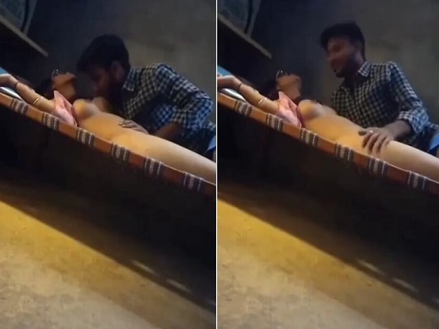 Hot Desi Girl Boob Sucking with College Friends