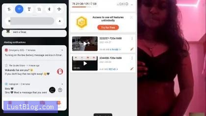 Horny GF Hot Boobs Nude Fingering Pussy on Video Call