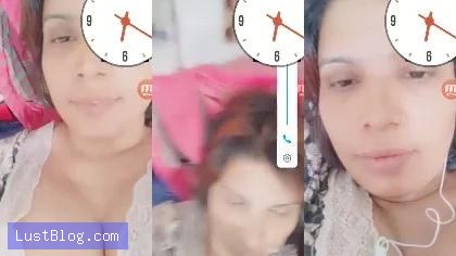 Horny Girlfriend Pussy Fingering On Video Call