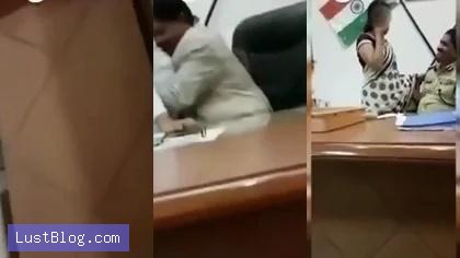 Indian Police Officer Leaked Scandal: Office Romance & Kissing