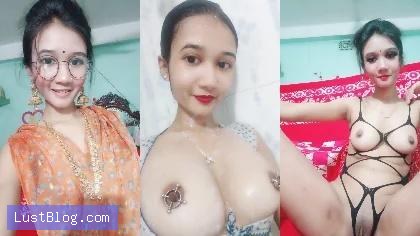 Sexy BD GF Showing Hot Boobs & Pussy Rubbing Seduction